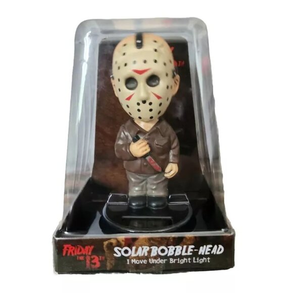 Solar-Powered Bobble Head - JASON VOORHEES from "Friday the 13th" - New & Sealed - Picture 1 of 3